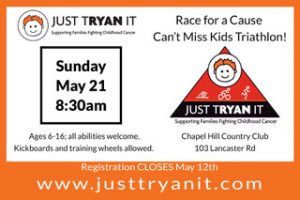 JUST TRYAN IT Kids Triathlon for a Cause @ Chapel Hill Country Club | Chapel Hill | North Carolina | United States