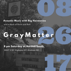 Graymatter will be at North87South on Saturday Night! @ North87South | Graham | North Carolina | United States